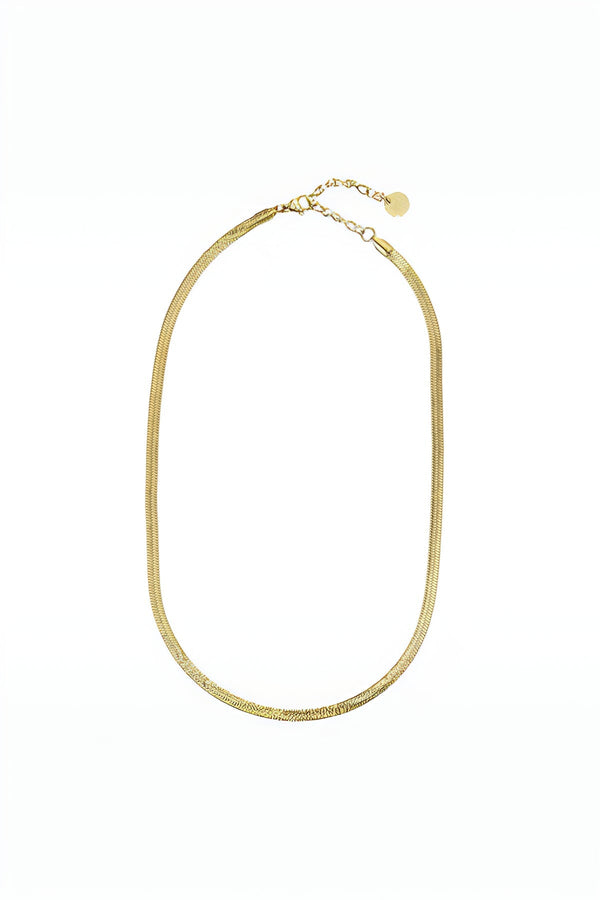 Carraig Donn Gold Flat Snake Chain Necklace
