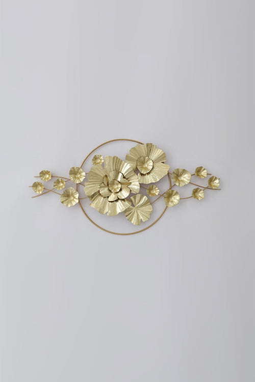 Gold Floral 3D Wall Decor