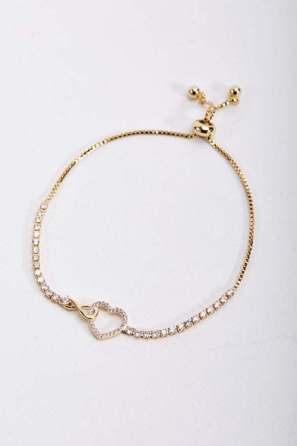 Carraig Donn Gold Heart Bracelet