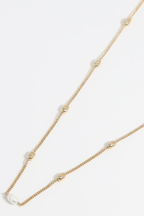 Gold Beaded Necklace