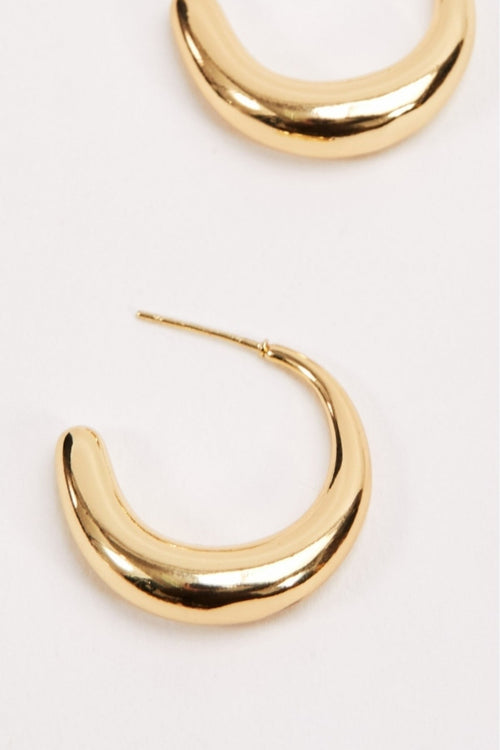 Carraig Donn Gold Open Hoop Earrings