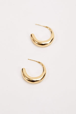 Carraig Donn Gold Open Hoop Earrings