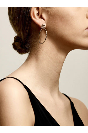 Carraig Donn Gold Plated Hoop Earrings