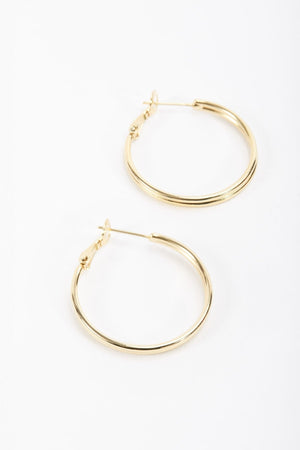 Carraig Donn Gold Tone Hoop Earrings