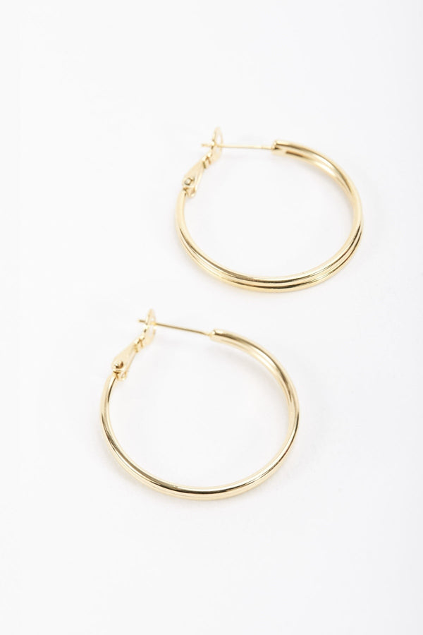 Carraig Donn Gold Tone Hoop Earrings