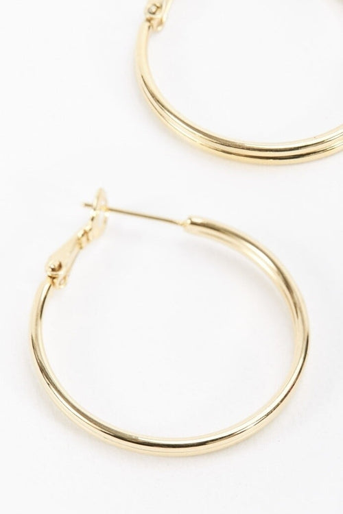 Carraig Donn Gold Tone Hoop Earrings