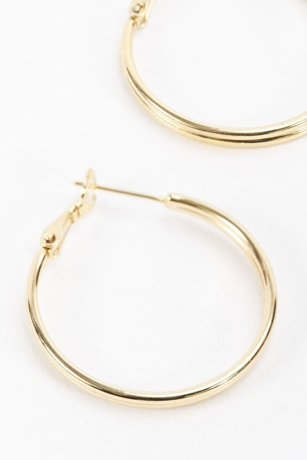 Carraig Donn Gold Tone Hoop Earrings