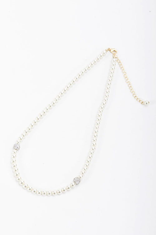 Gold Tone Pearl Necklace