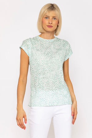 Carraig Donn Green Animal Print T-Shirt