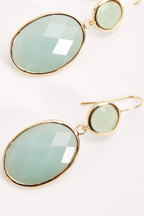 Carraig Donn Green Double Drop Earrings