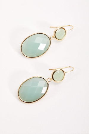 Carraig Donn Green Double Drop Earrings