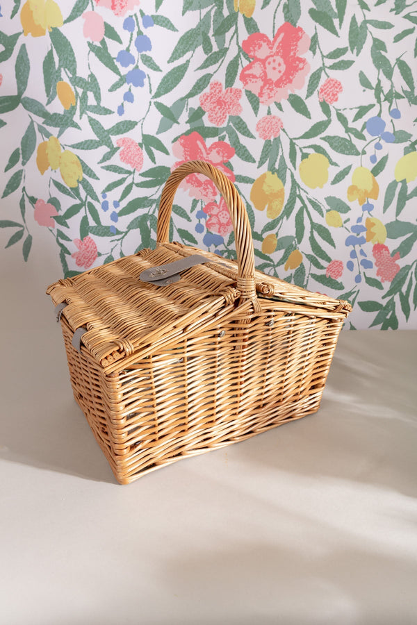 Carraig Donn Green Floral 2 Person Picnic Basket