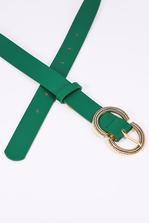 Carraig Donn Green Half Circle Belt in M/L