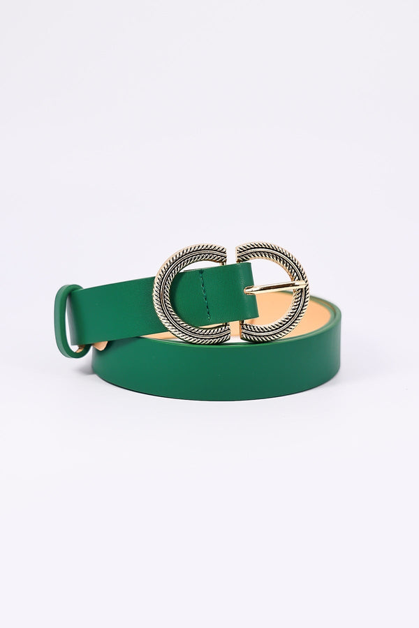Carraig Donn Green Half Circle Belt in M/L