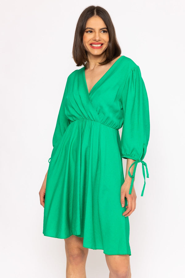 Carraig Donn Green Isla Knee Length Dress