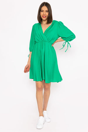 Carraig Donn Green Isla Knee Length Dress