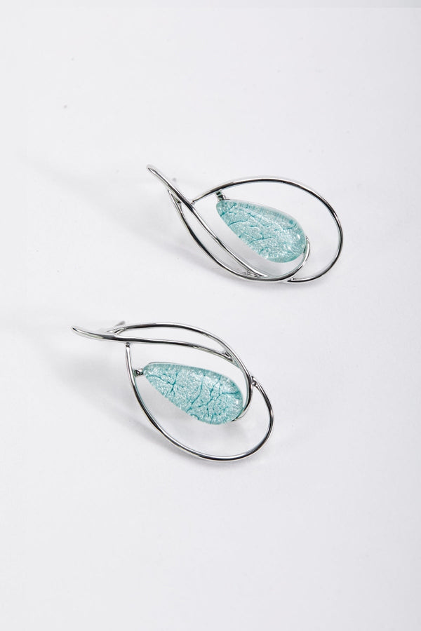 Carraig Donn Green Marble Earrings