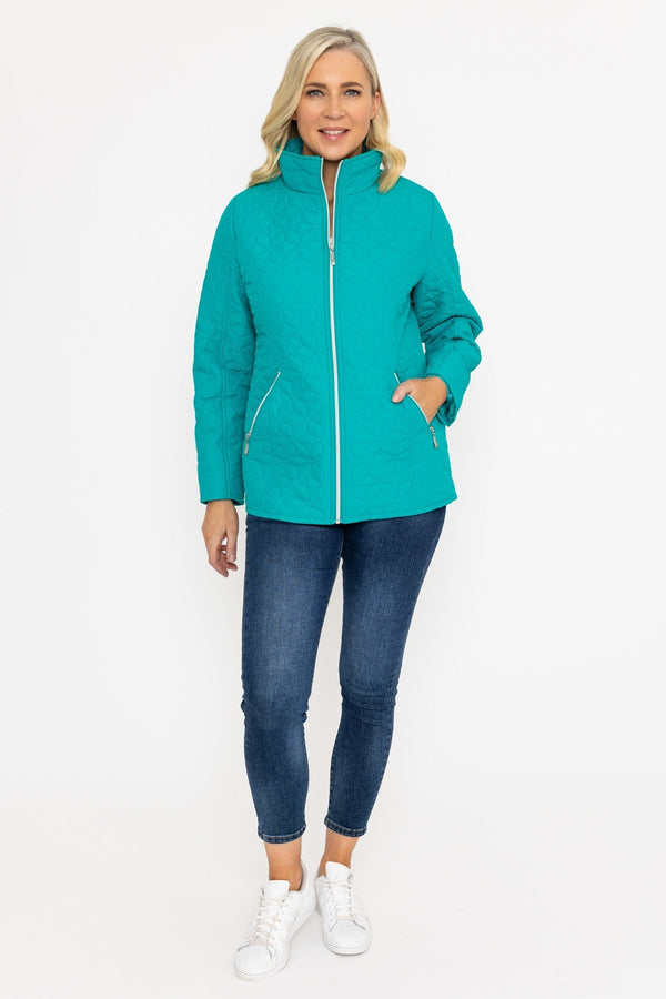 Carraig Donn Green Quilted Jacket