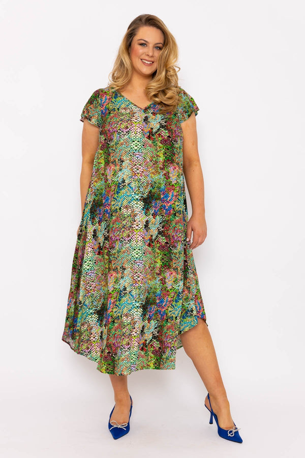 Carraig Donn Green Snake Printed Dress