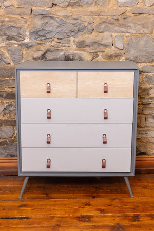 Carraig Donn Grey And Wood Cabinet