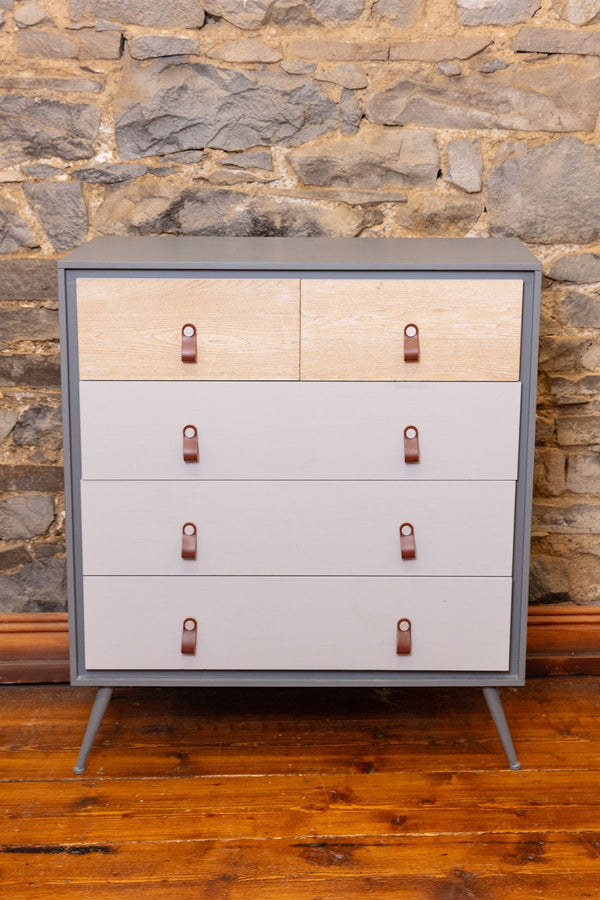 Carraig Donn Grey And Wood Cabinet