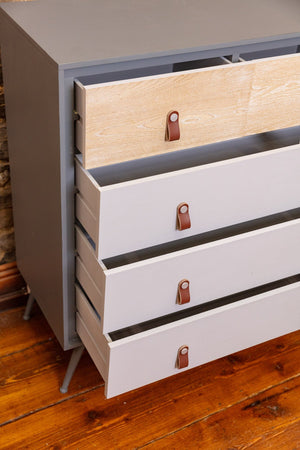 Carraig Donn Grey And Wood Cabinet