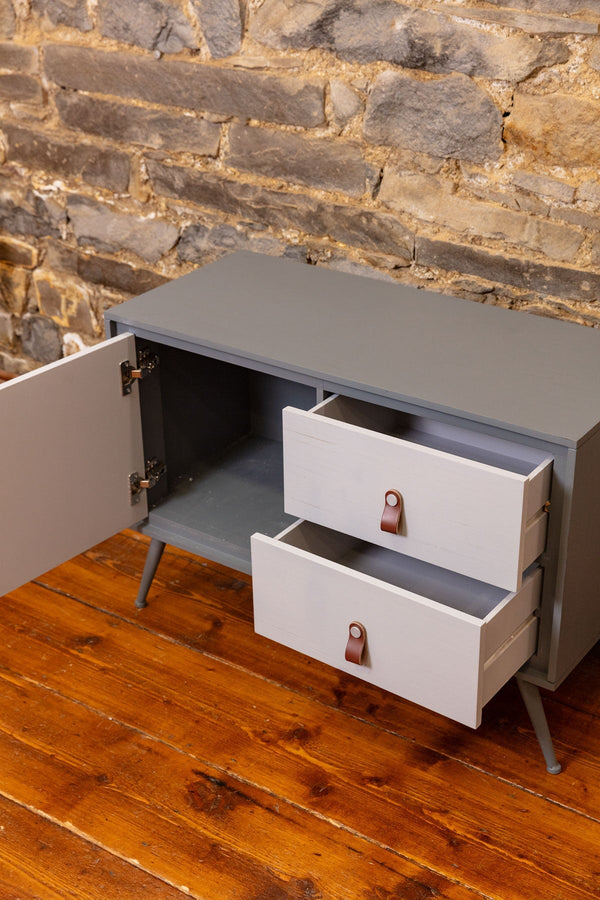 Carraig Donn Grey And Wood Sideboard