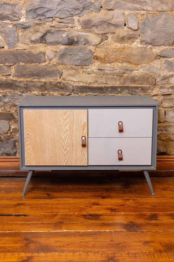 Carraig Donn Grey And Wood Sideboard