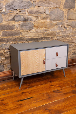 Carraig Donn Grey And Wood Sideboard