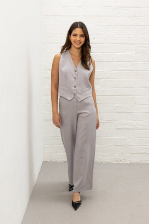 Carraig Donn Grey Tailored Waistcoat