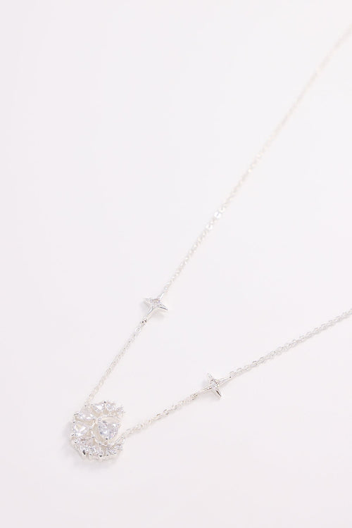 Heart Pendant Necklace in Silver