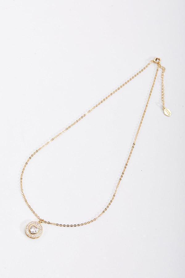 Carraig Donn Heart Shaped Diamond Necklace