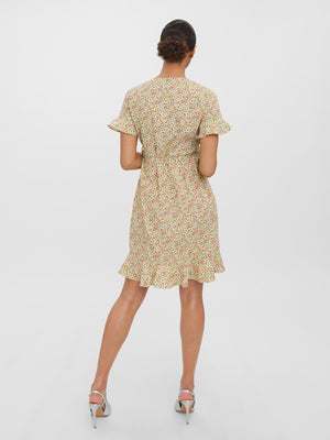 Carraig Donn Henna Wrap Dress in Yellow