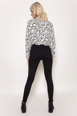 Carraig Donn High Waist Denim Jeans in Black