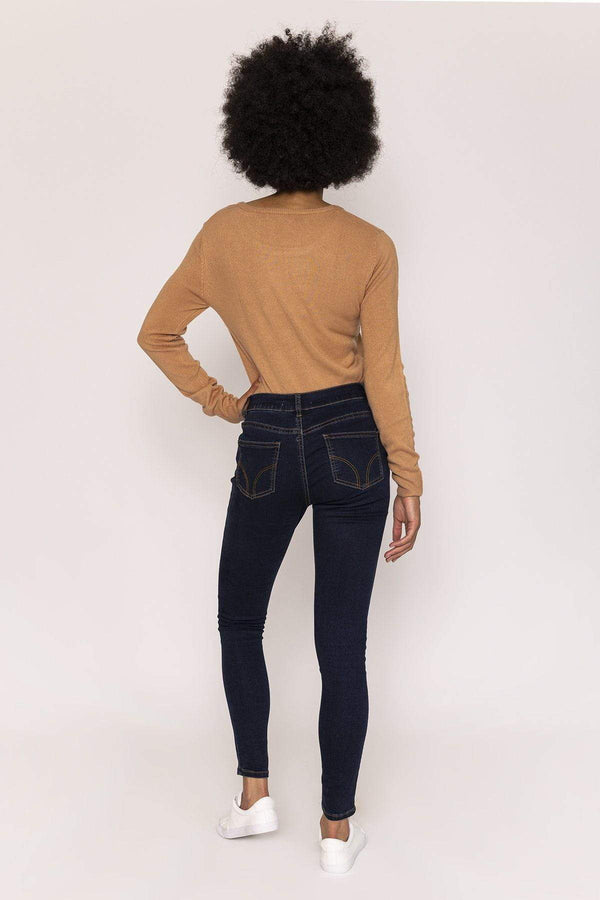 Carraig Donn High Waist Denim Jeans in Indigo