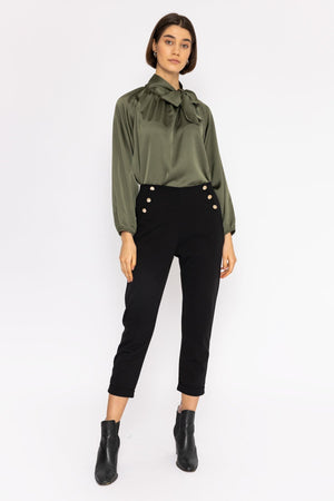 Carraig Donn High Waist Trousers in Black