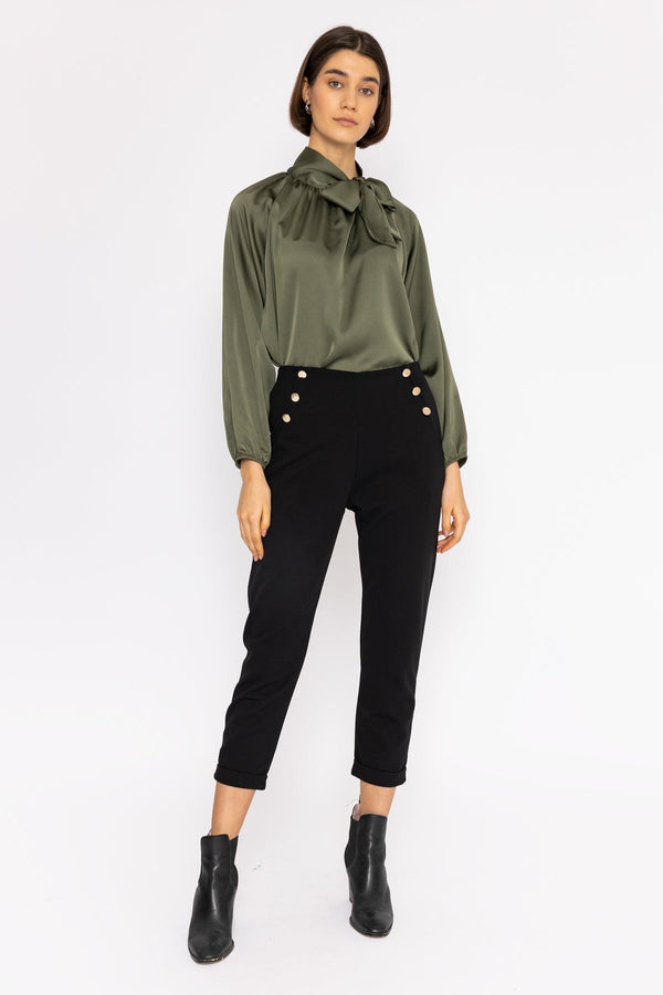Carraig Donn High Waist Trousers in Black