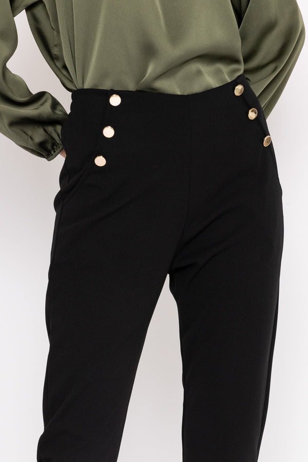 Carraig Donn High Waist Trousers in Black