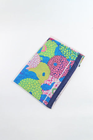 Carraig Donn Hydrangea Print Scarf in Navy