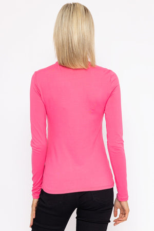Carraig Donn Ina High Neck Top in Pink