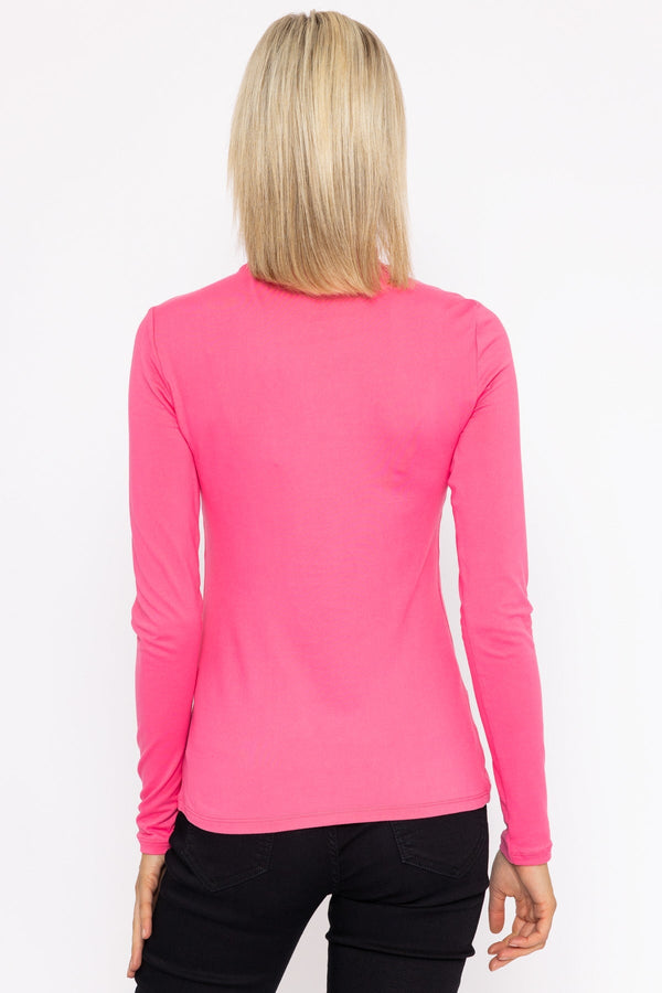 Carraig Donn Ina High Neck Top in Pink