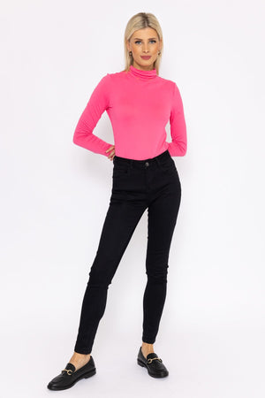Carraig Donn Ina High Neck Top in Pink