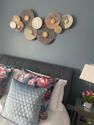 Carraig Donn Indie 58x58cm Cushion in Blush and Sage