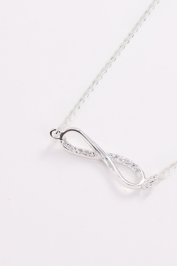 Carraig Donn Infinity Necklace in Silver