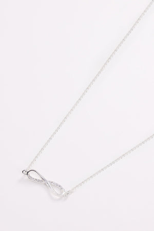 Carraig Donn Infinity Necklace in Silver