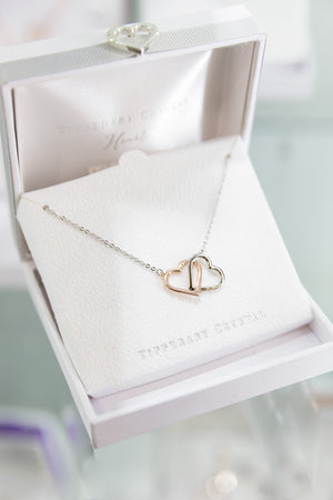 Carraig Donn Interlinked Two Tone Heart