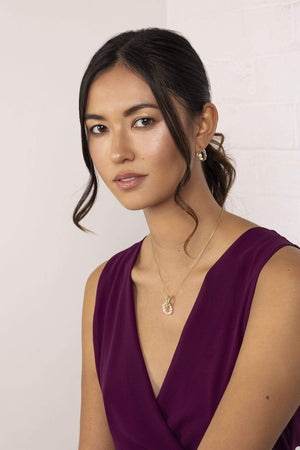 Carraig Donn Interlocking Circle Necklace in Gold