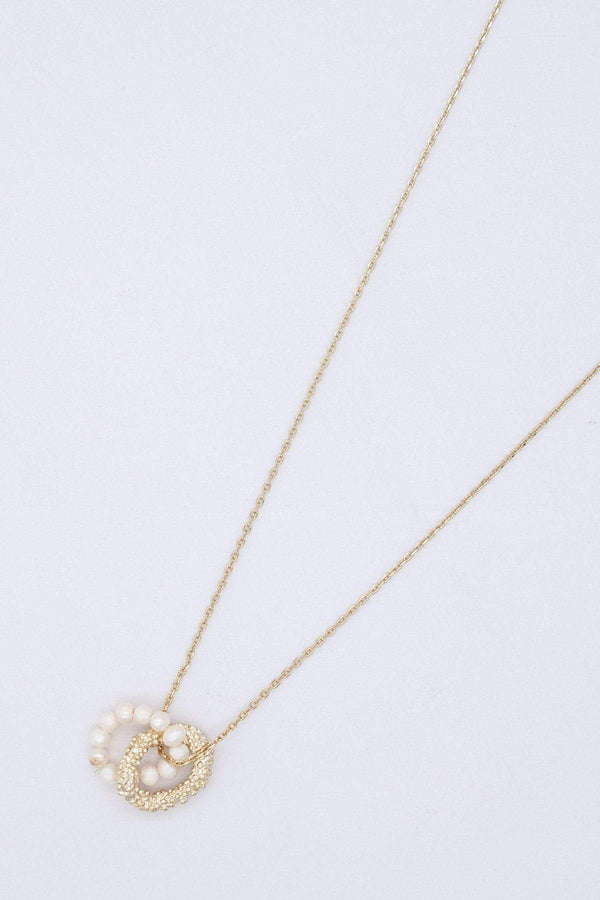 Carraig Donn Interlocking Circle Necklace in Gold