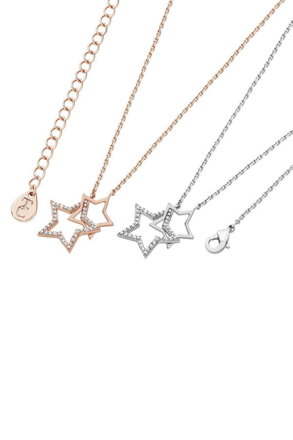 Carraig Donn Interlocking Star Pendant in Rose Gold