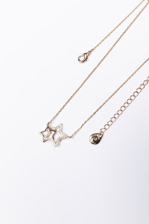Carraig Donn Interlocking Star Pendant in Rose Gold